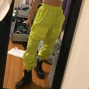Neon Yellow/Green cargo pants
